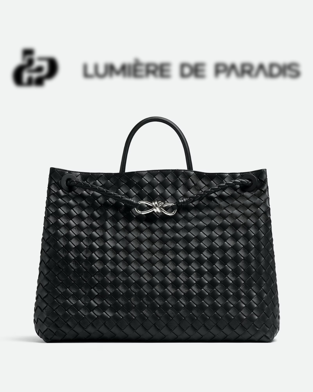Attache Noble Bag Grande Noir Argent
