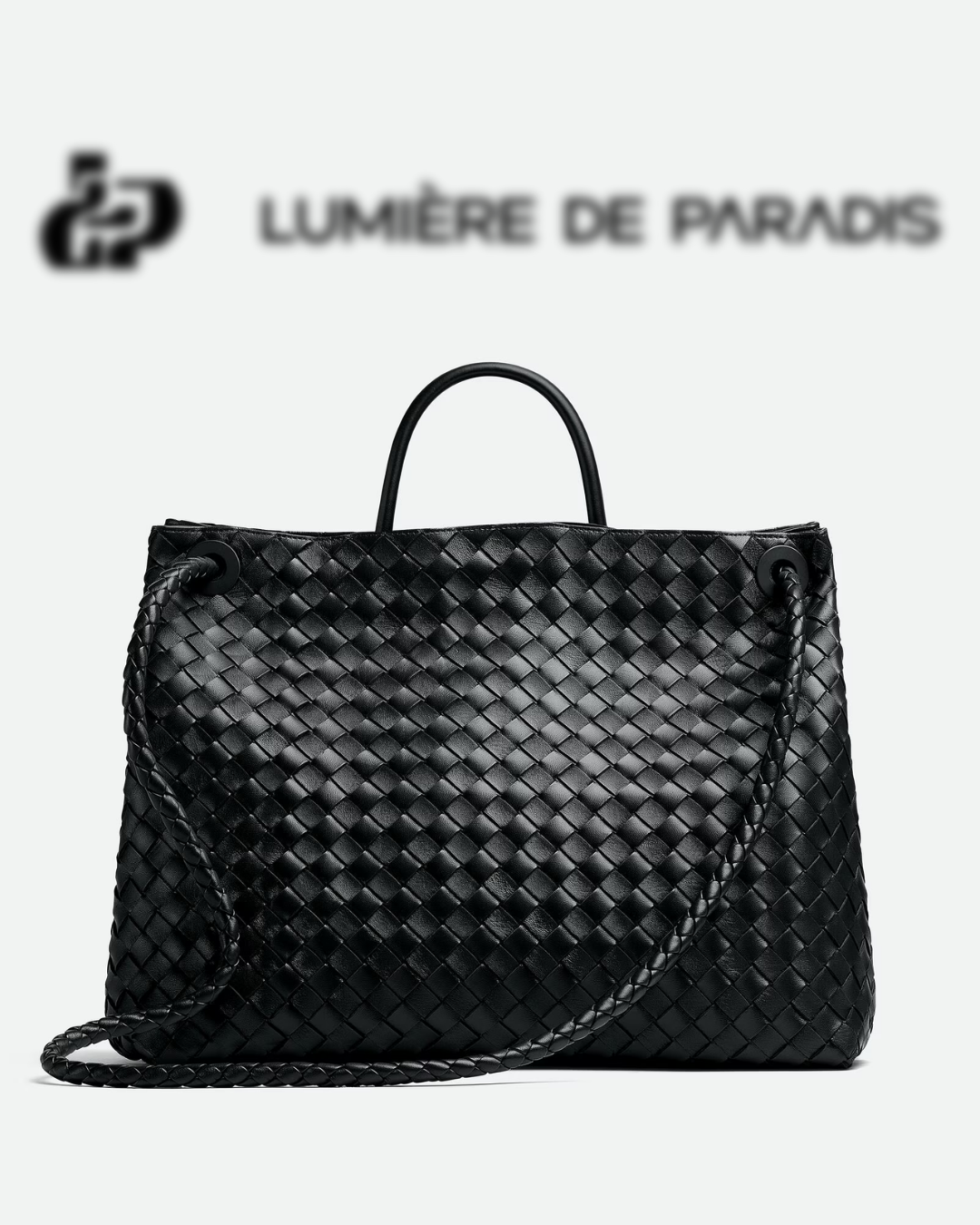 Attache Noble Bag Grande Noir Dorée
