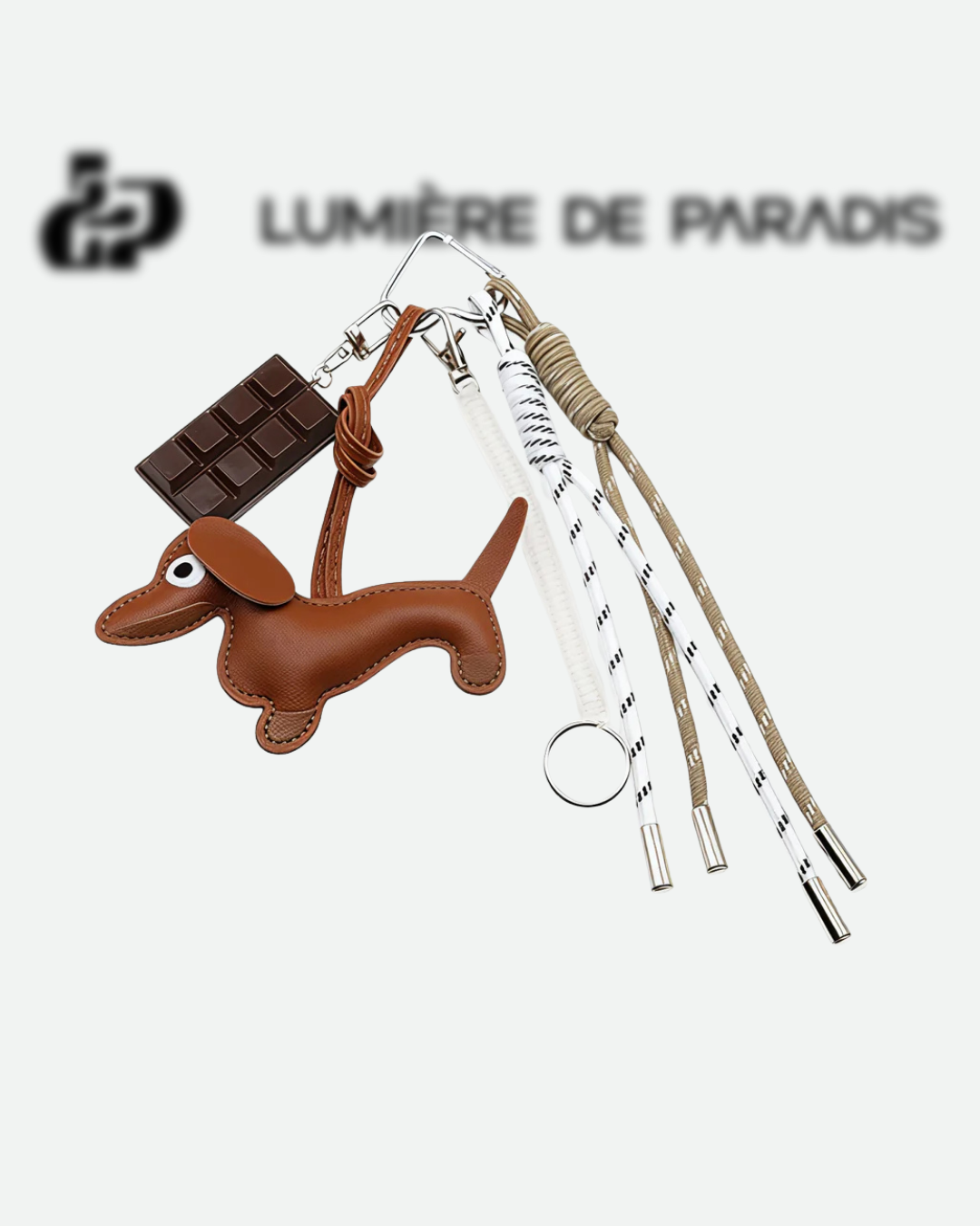 Chocolate&Puppy Bag Charm Brun