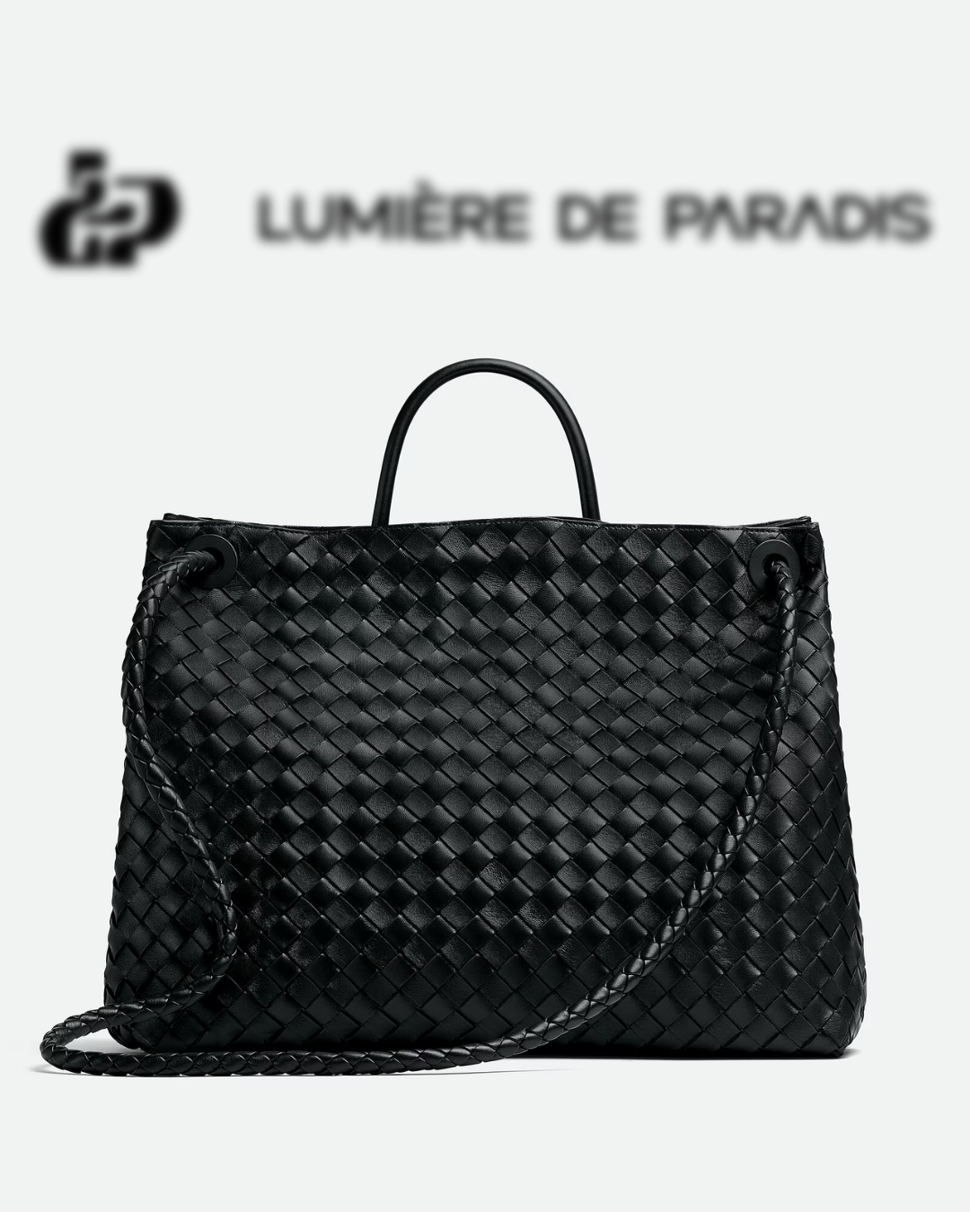 Attache Noble Bag Grande Noir Argent