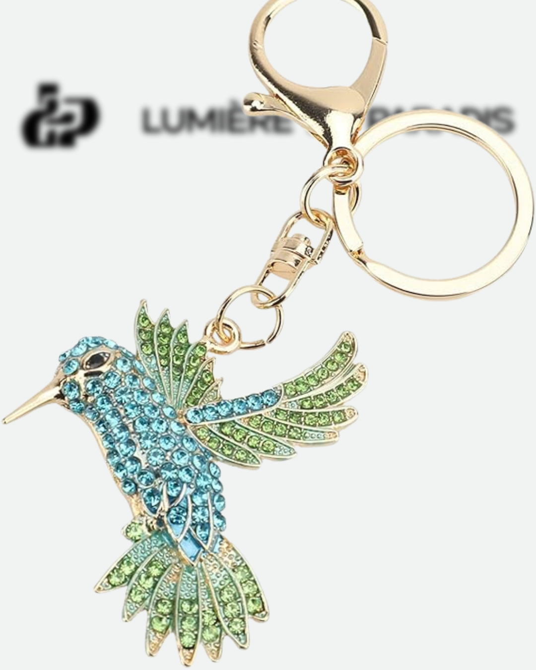Phénix Bag Charm Bleu