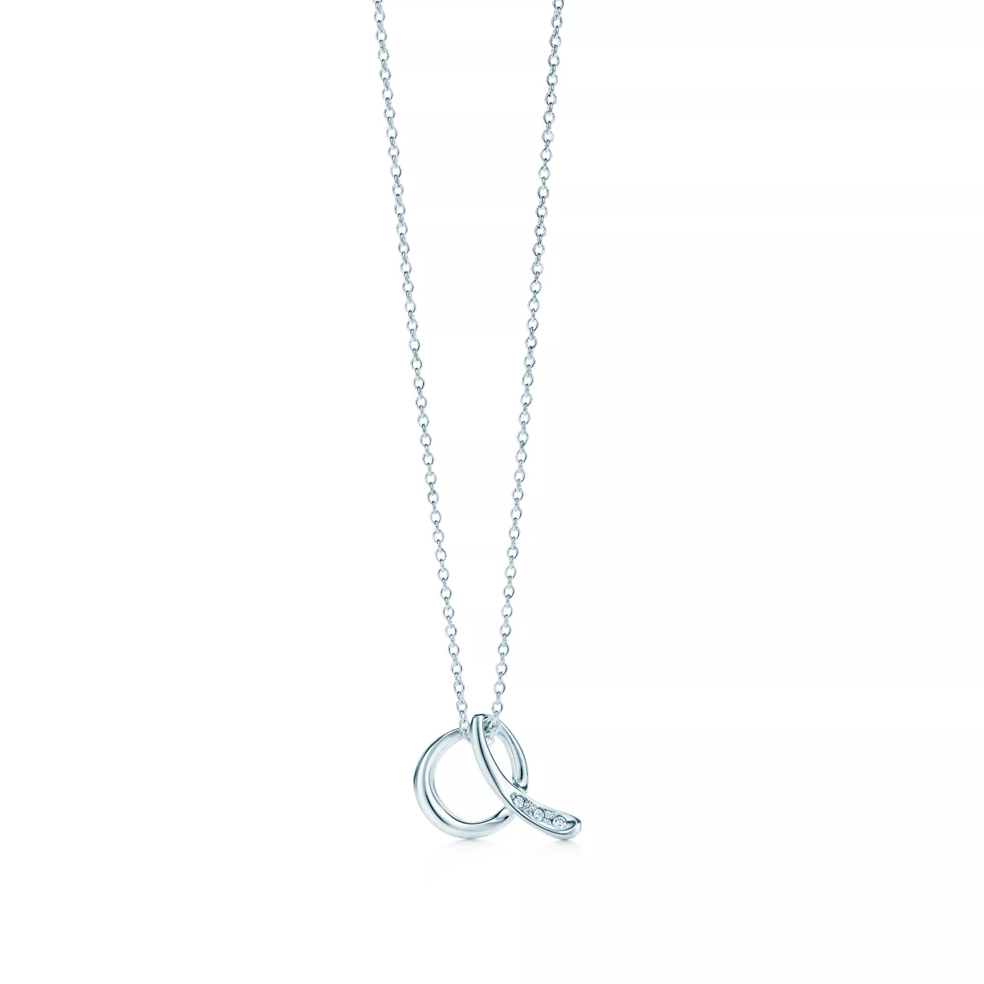 Pırlantalı Küçük Harf Kolye – 925 Ayar Gümüş