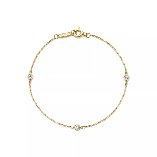 Sıralı Pırlanta Detaylı Bileklik – 925 Ayar Gümüş