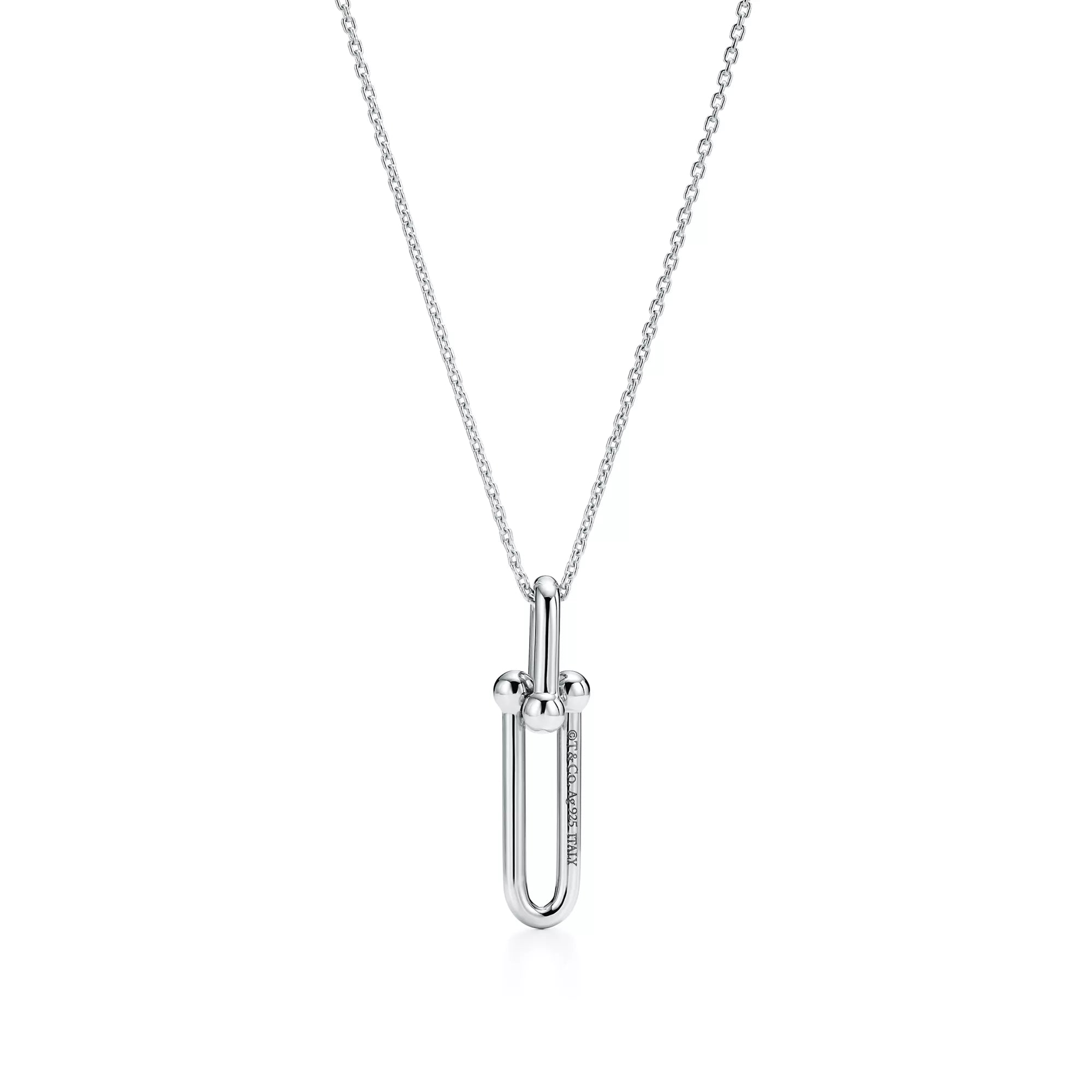 Uzun Formlu Zincir Halkalı Kolye – 925 Ayar Gümüş