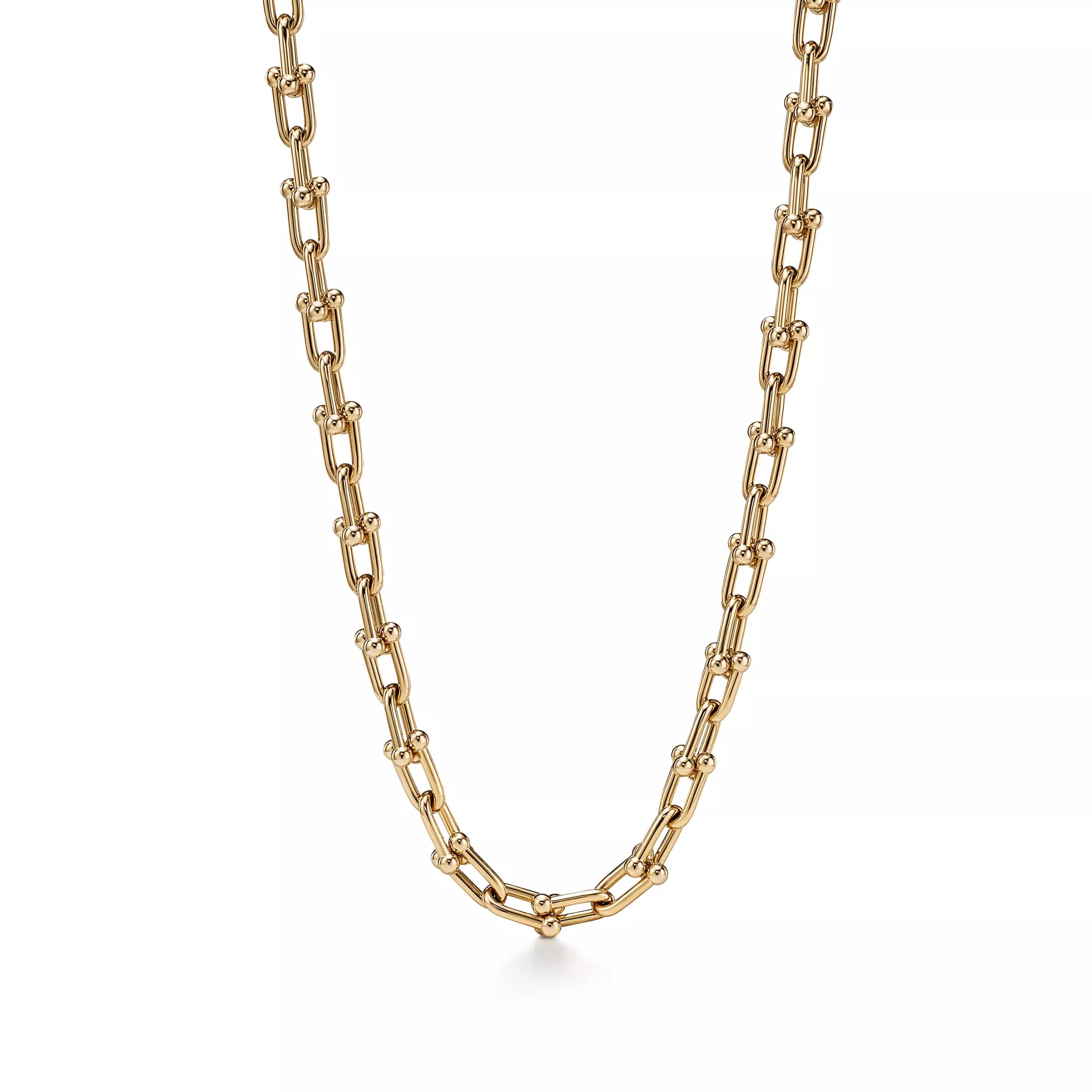 Sarı Altın Kaplama Orta Boy Zincir Kolye – 925 Ayar Gümüş