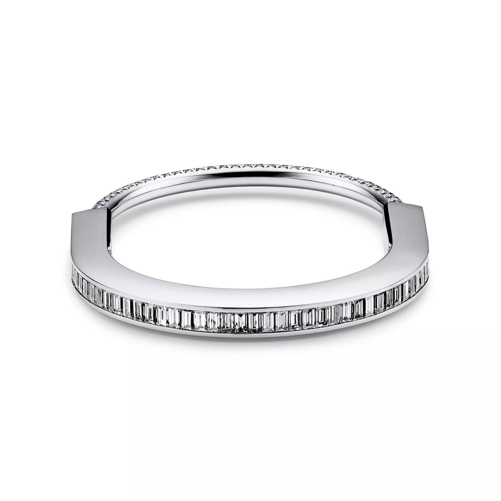 Pavé Pırlantalı Bilezik – 925 Ayar Gümüş