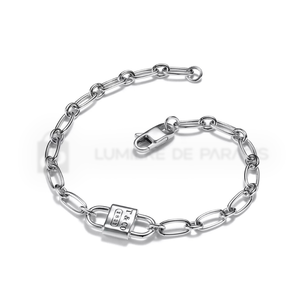 Küçük Çift Kilitli Gümüş Bileklik – 925 Ayar Gümüş