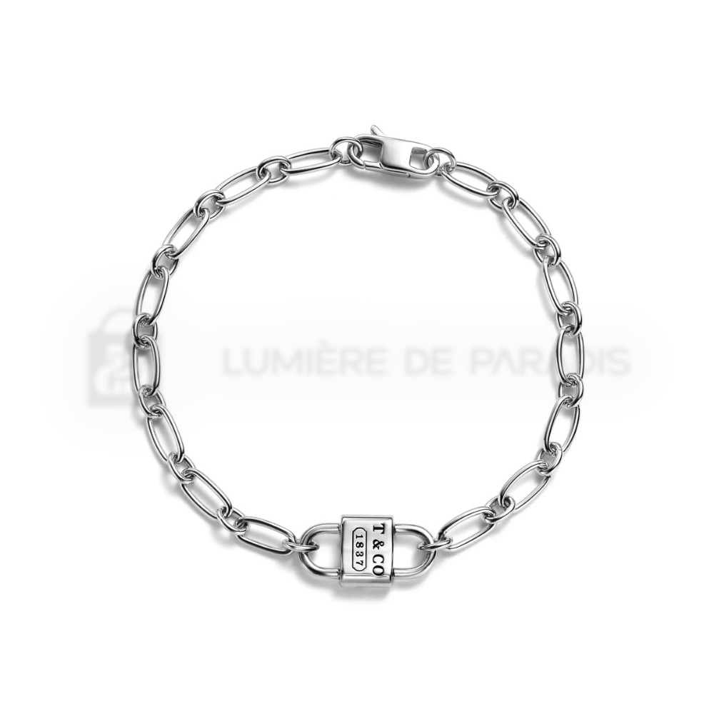 Küçük Çift Kilitli Gümüş Bileklik – 925 Ayar Gümüş