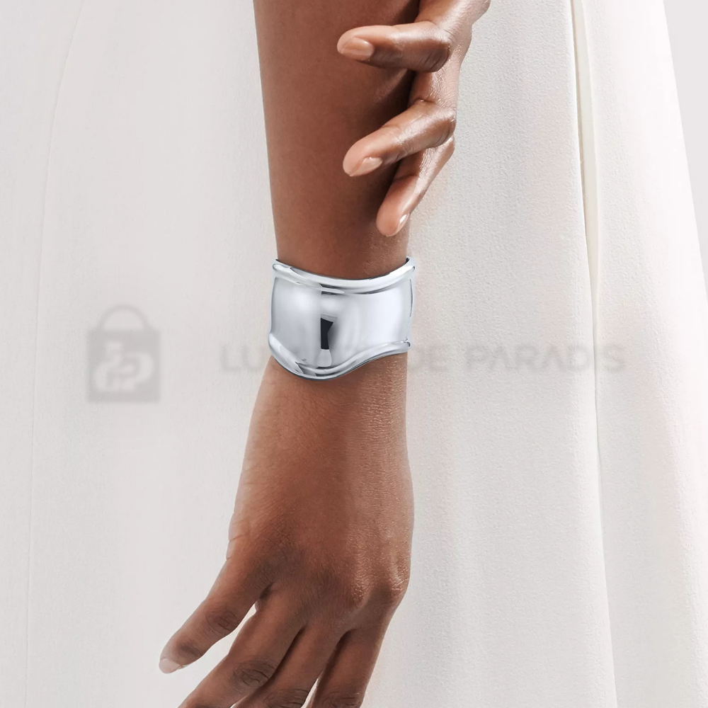 43 mm Genişliğinde Küçük Bone Cuff Gümüş Kelepçe – 925 Ayar Gümüş