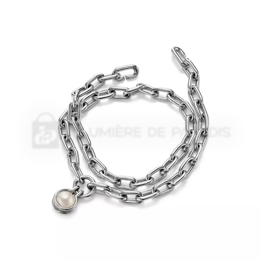 İncili Gümüş Bileklik – 925 Ayar Gümüş