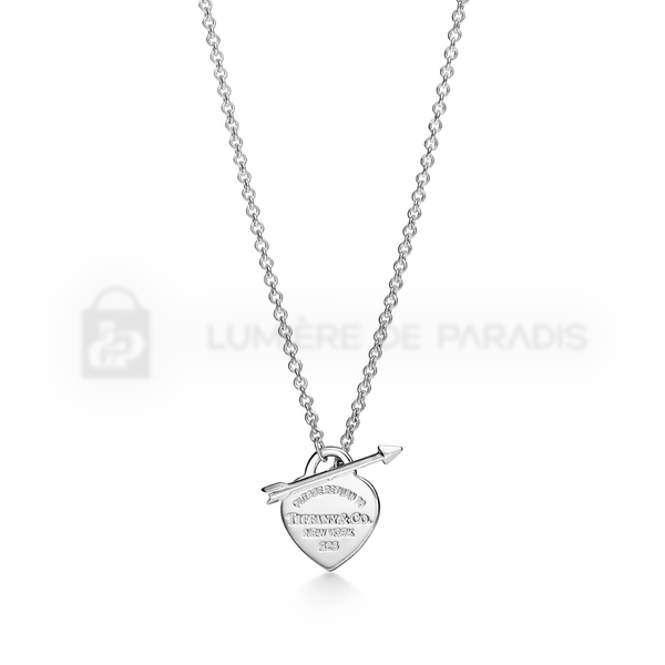 Küçük Lovestruck Kalp Etiket Kolye – 925 Ayar Gümüş