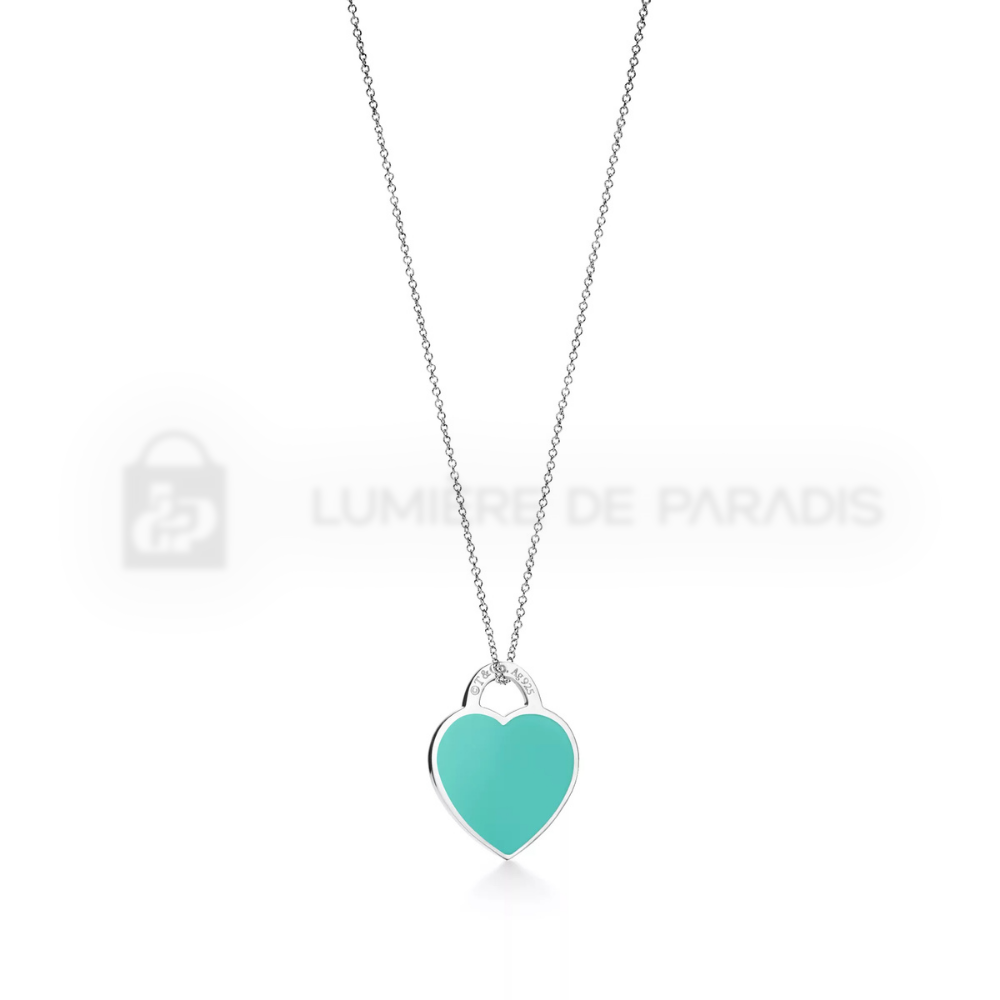 Küçük Kalp Etiket Kolye – 925 Ayar Gümüş