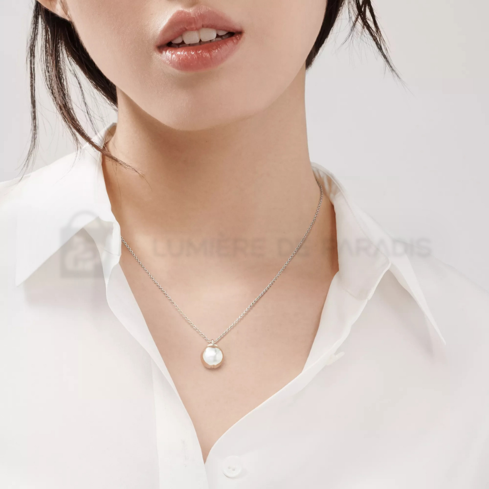 12.75 mm Gümüş Bilye Kolye – 925 Ayar Gümüş