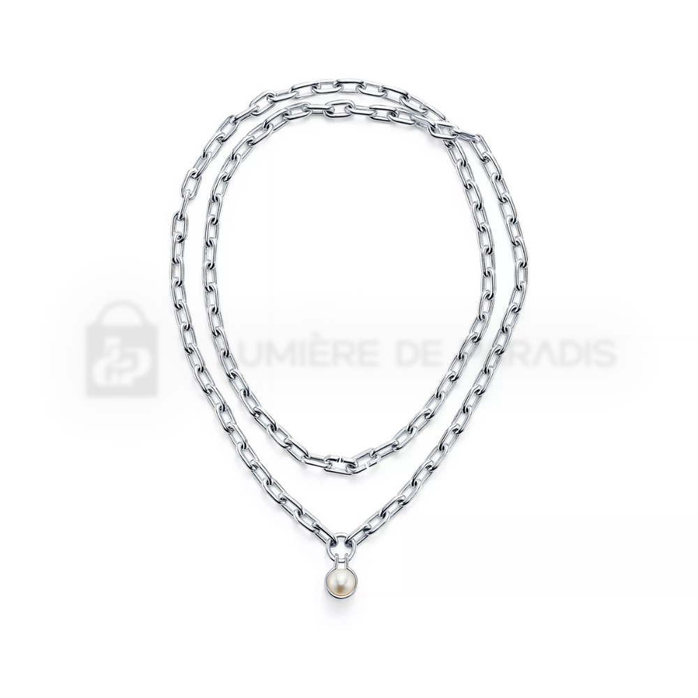 İncili Gümüş Kolye – 925 Ayar Gümüş