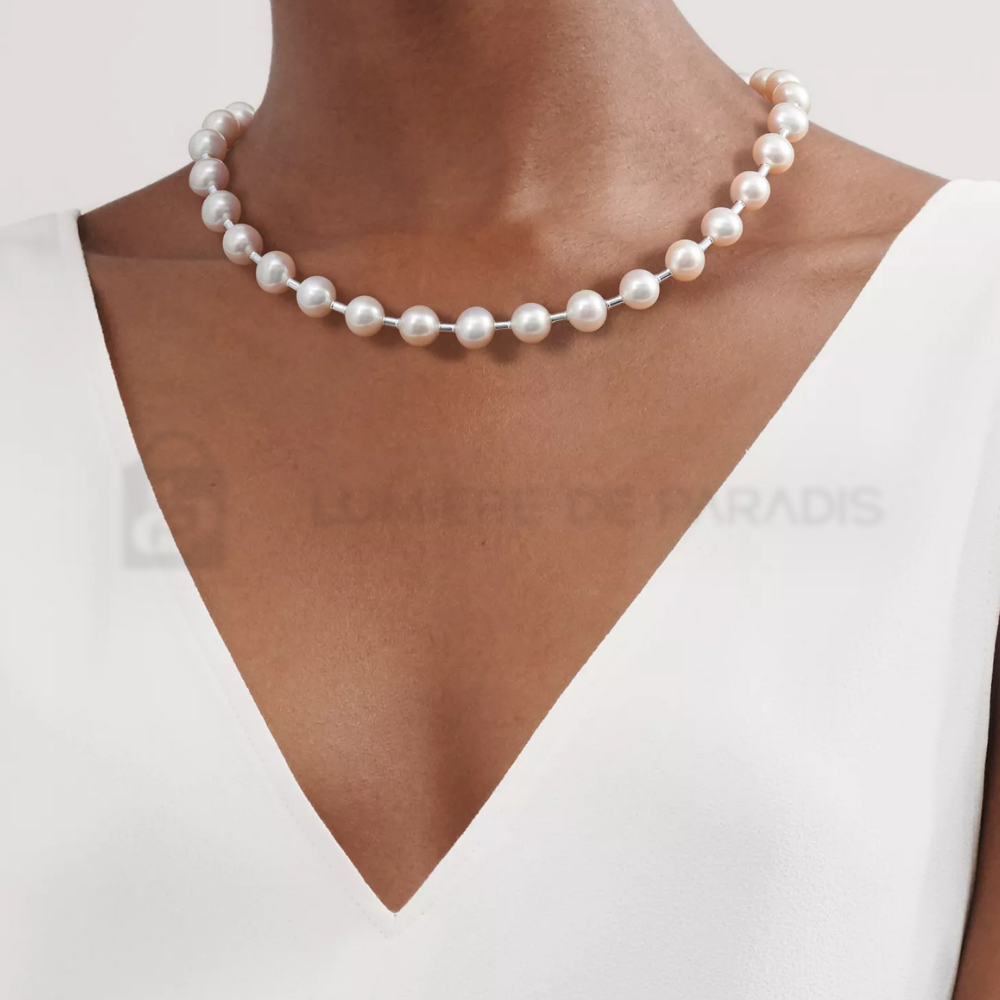 İncili Gümüş Kolye – 925 Ayar Gümüş