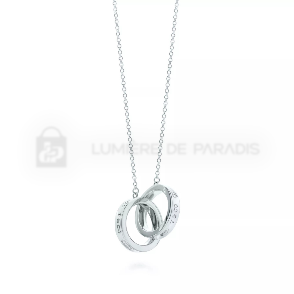 Birbirine Geçmeli Küçük Halka Kolye – 925 Ayar Gümüş