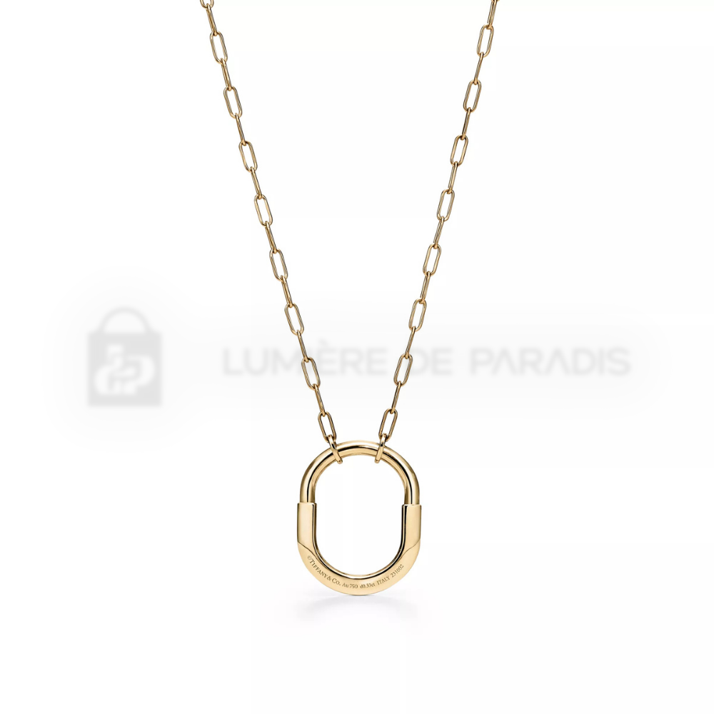 Pırlantalı Sarı Altın Kaplama Kolye – 925 Ayar Gümüş