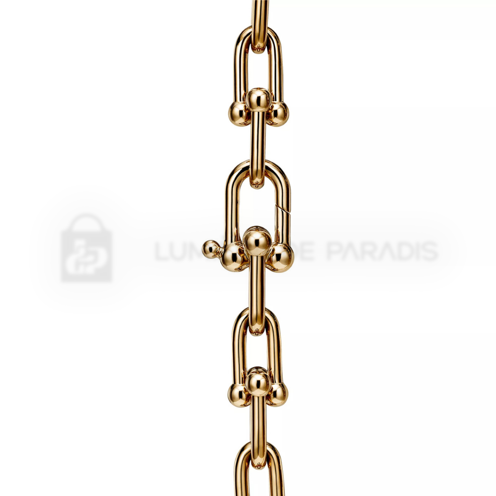 Sarı Altın Kaplama Orta Boy Zincir Kolye – 925 Ayar Gümüş