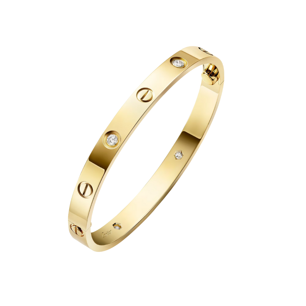 Love Bileklik, Klasik Model 4 Pırlantalı – 925 Ayar Gümüş