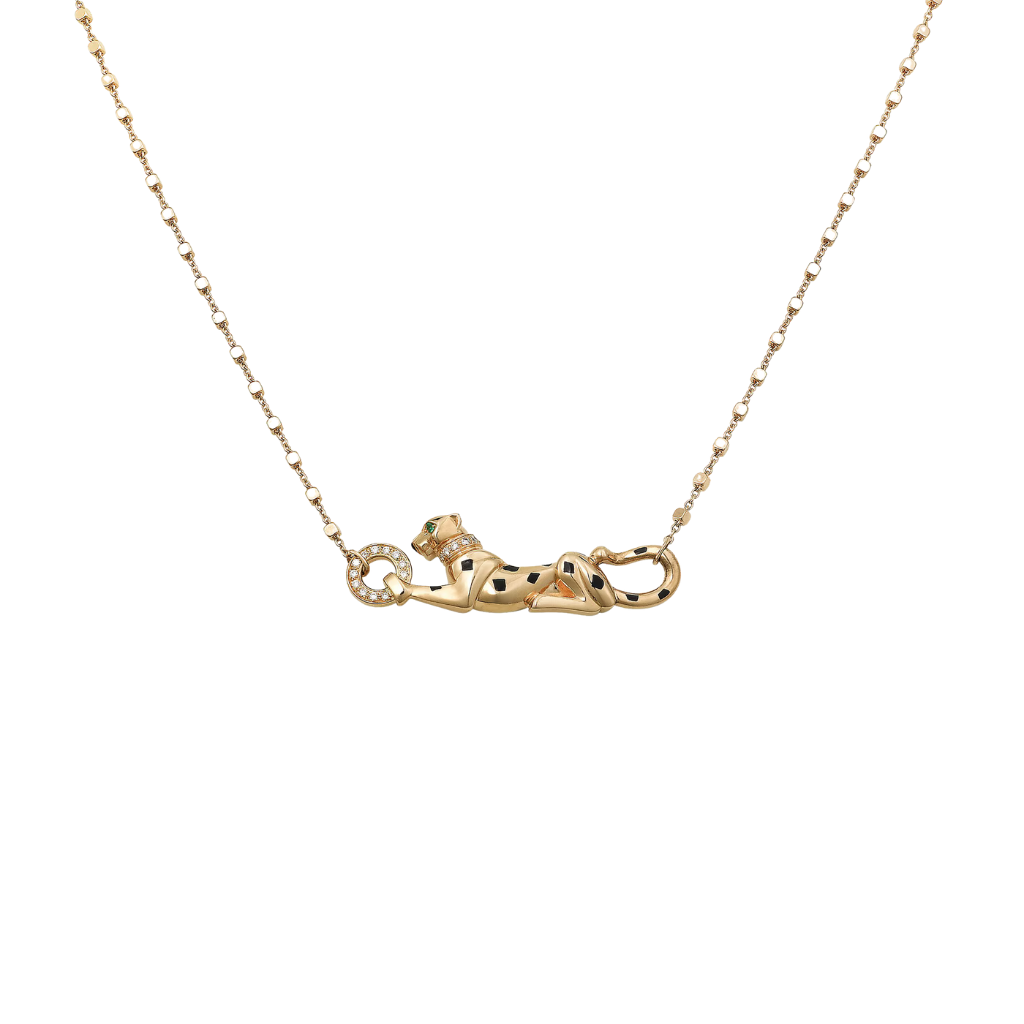 Panthère Pırlantalı Kolye – 925 Ayar Gümüş