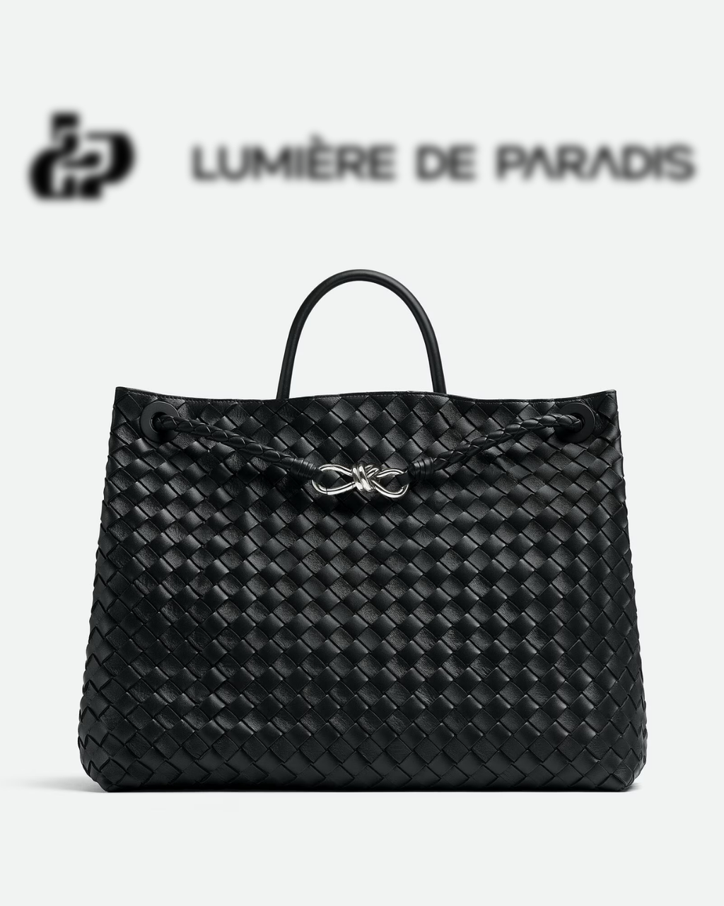 Attache Noble Bag Grande Noir Argent