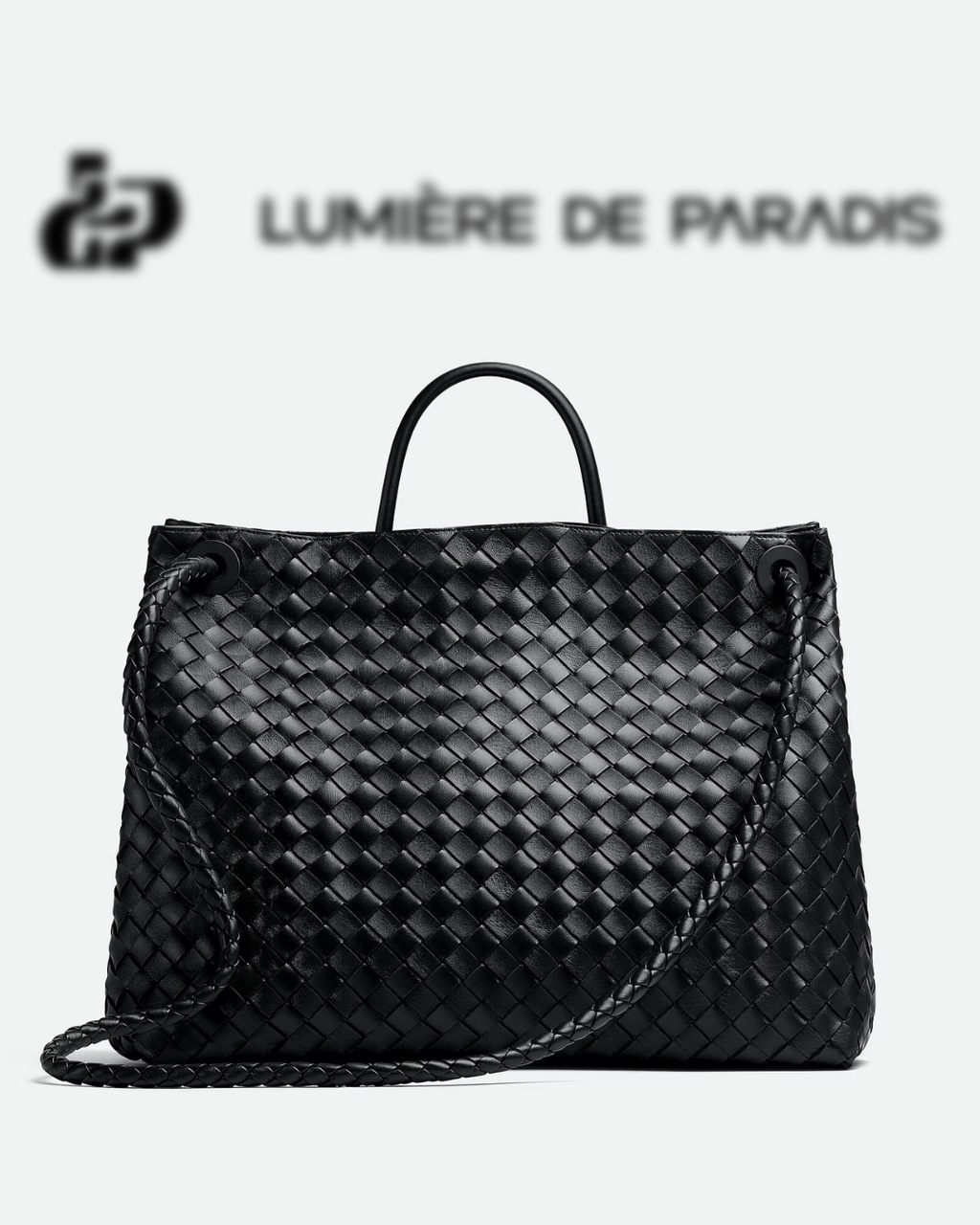 Attache Noble Bag Grande Noir Dorée