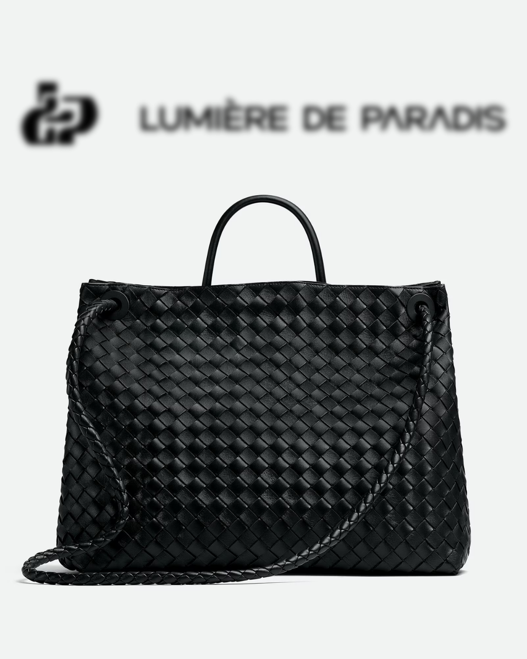 Attache Noble Bag Grande Noir Argent