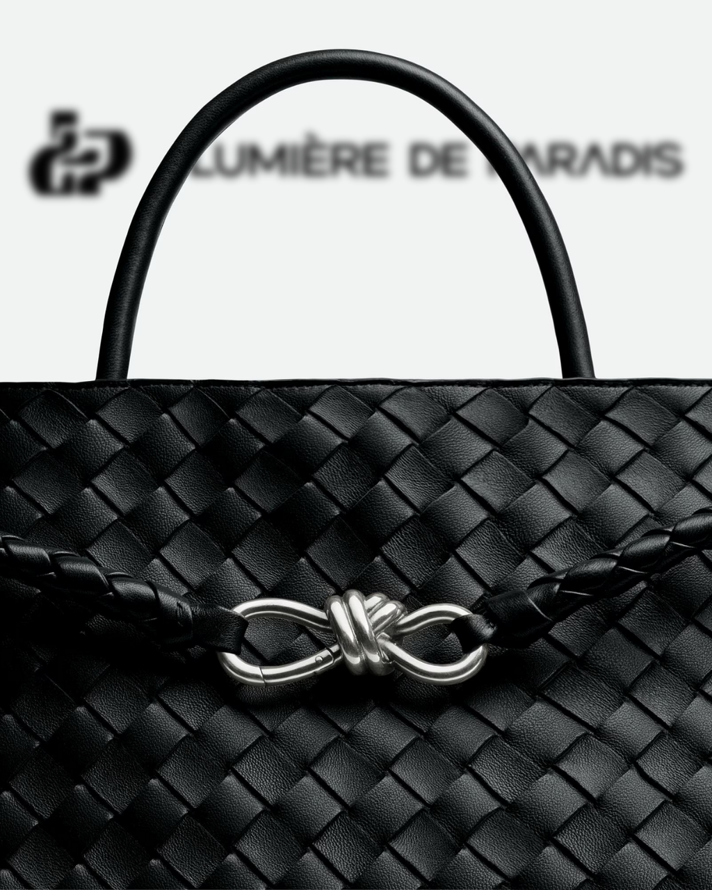 Attache Noble Bag Grande Noir Argent