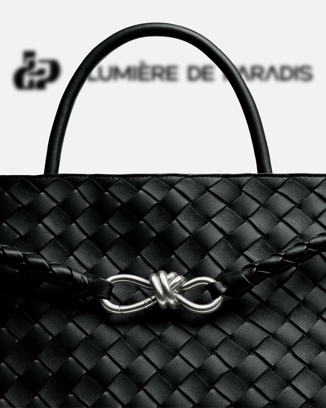 Attache Noble Bag Grande Noir Argent