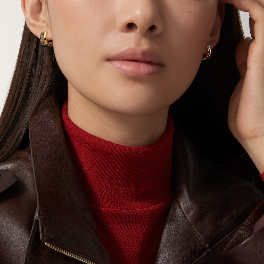 Panthère Küpe – 925 Ayar Gümüş